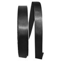 Reliant Ribbon 0.875 in. 100 Yards Single Face Satin Ribbon, Black 5150-031-05C